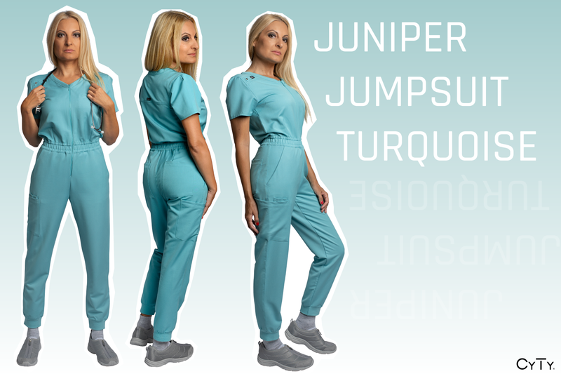 TURQUOISE BLUE JUMPSUIT